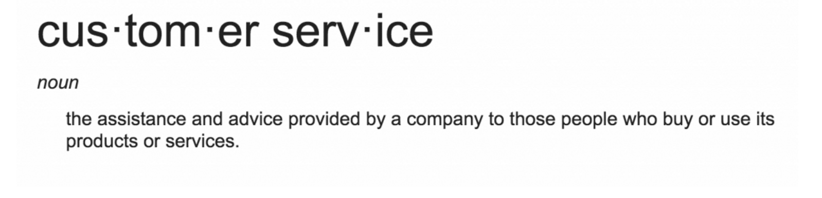 Customer-Service-Definition
